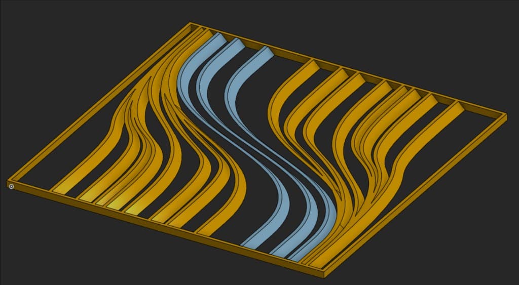 Aeroberm patent fractal panel rendering